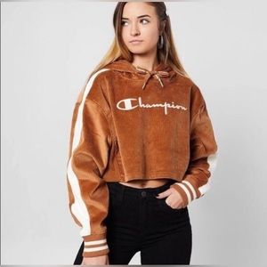 NWT  Champion’s cropped sweatshirt hoodie